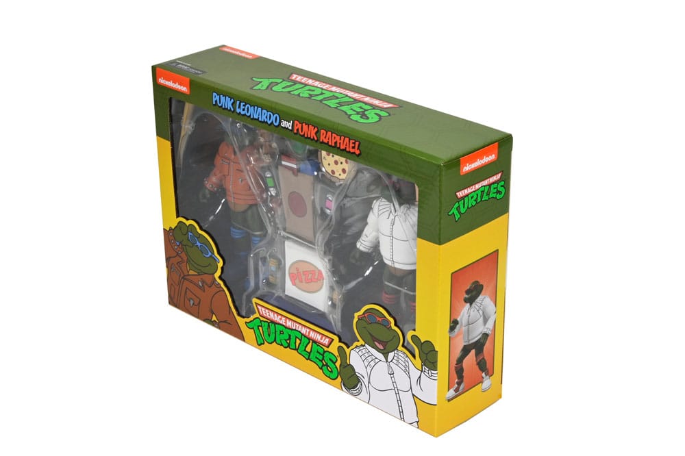 Teenage Mutant Ninja Turtles (Cartoon) Actionfigur Punk Leo och Punk Raph 2-Pack 18 cm NECA