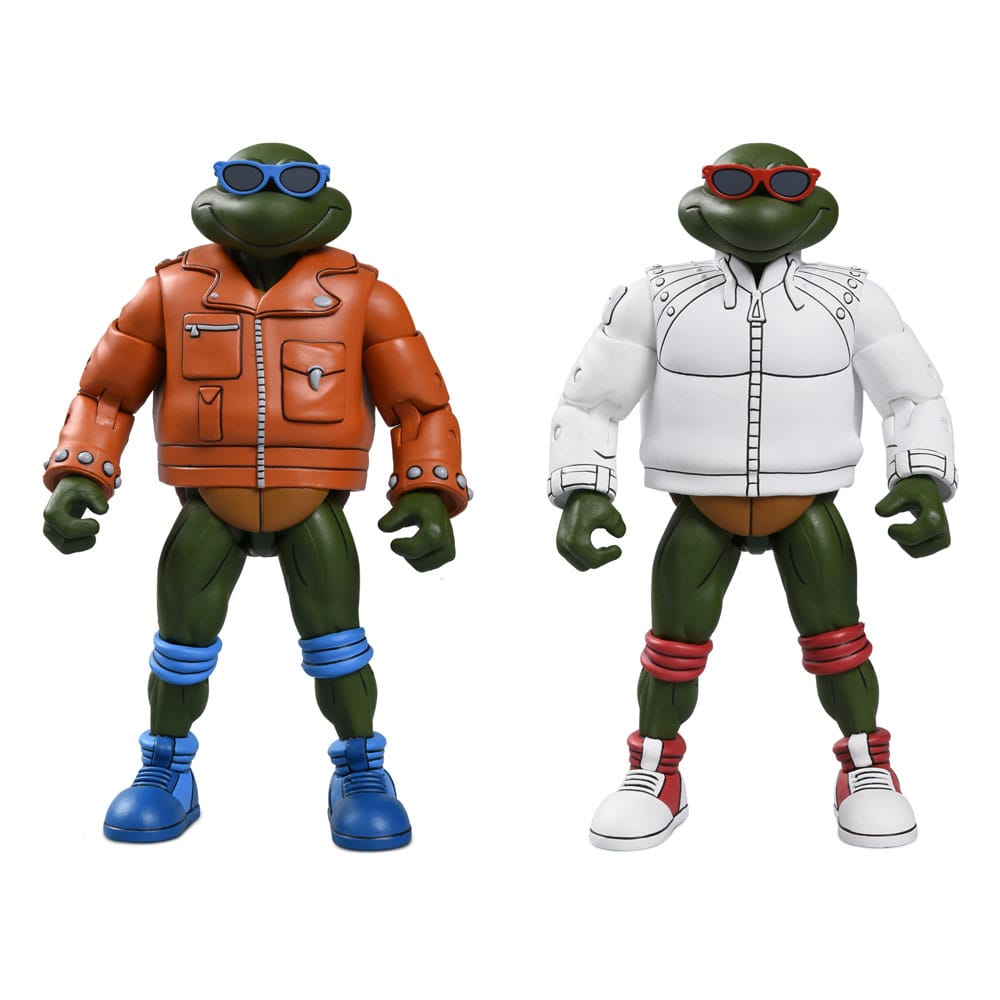 Teenage Mutant Ninja Turtles (Cartoon) Actionfigur Punk Leo och Punk Raph 2-Pack 18 cm NECA