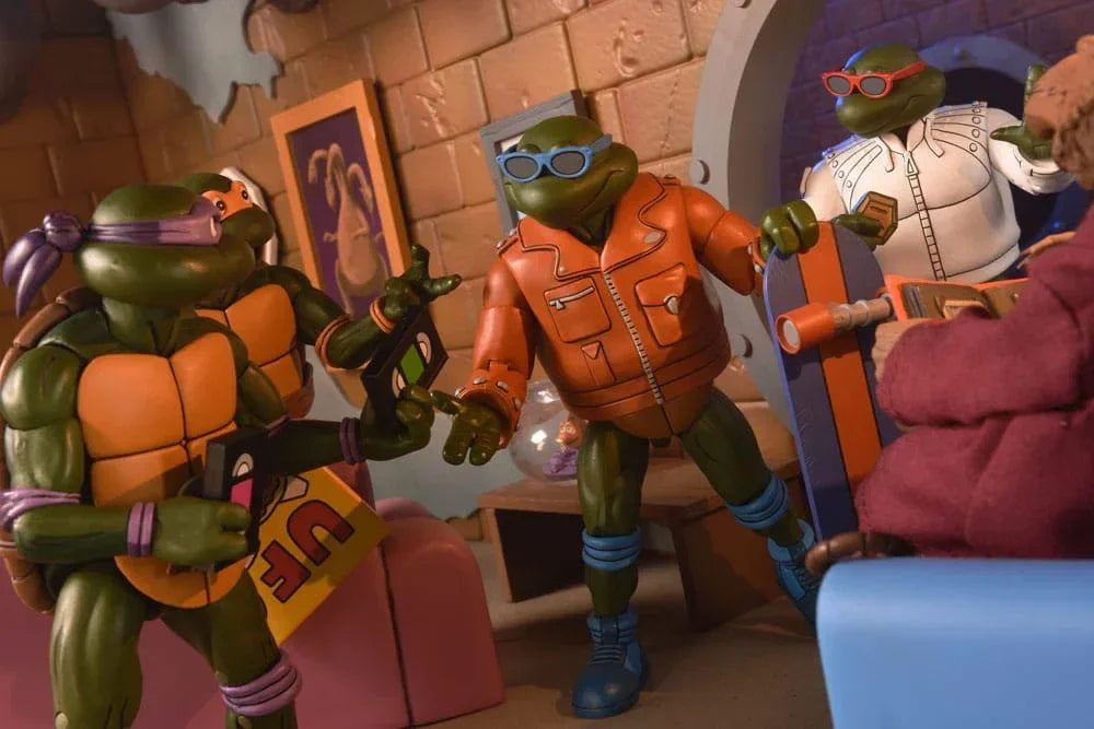 Teenage Mutant Ninja Turtles (Cartoon) Actionfigur Punk Leo och Punk Raph 2-Pack 18 cm NECA