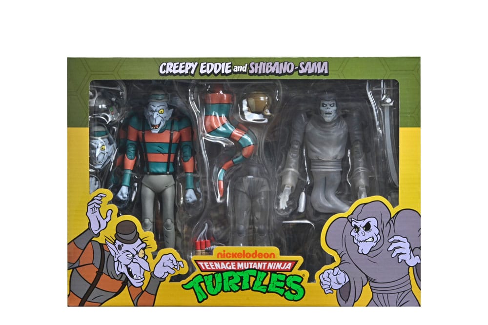 Teenage Mutant Ninja Turtles: Saturday Morning Adventures Action Figur 2-Pack Creepy Eddie & Shibano-Sama 17 cm NECA