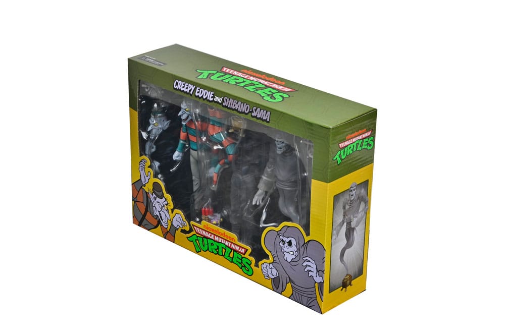 Teenage Mutant Ninja Turtles: Saturday Morning Adventures Action Figur 2-Pack Creepy Eddie & Shibano-Sama 17 cm NECA