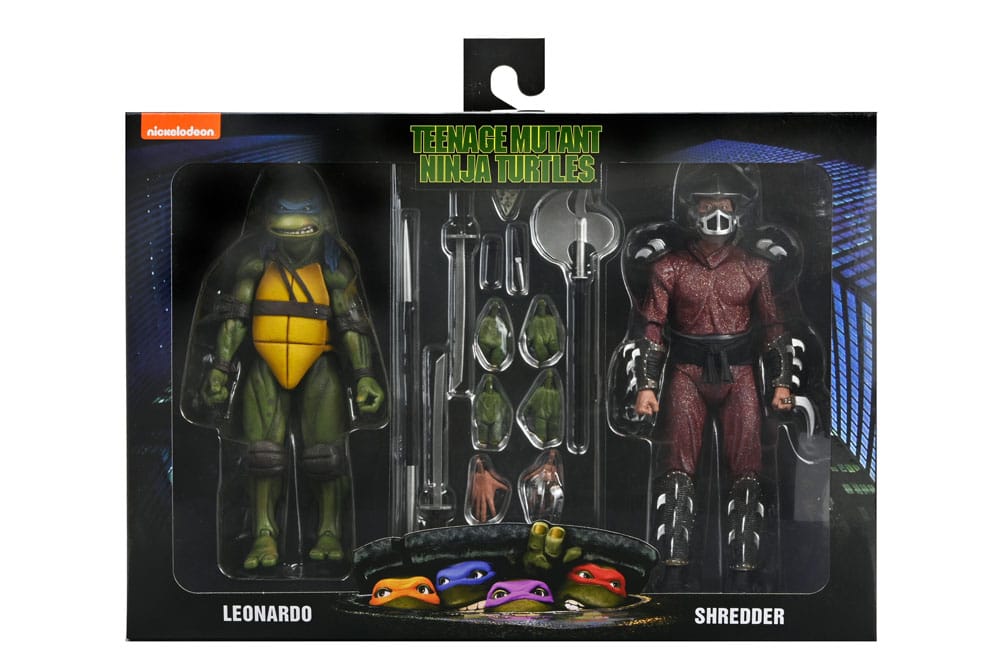 Teenage Mutant Ninja Turtles (1990 Movie) Action Figur Roof Top Battle Shredder vs Leo 18 cm NECA