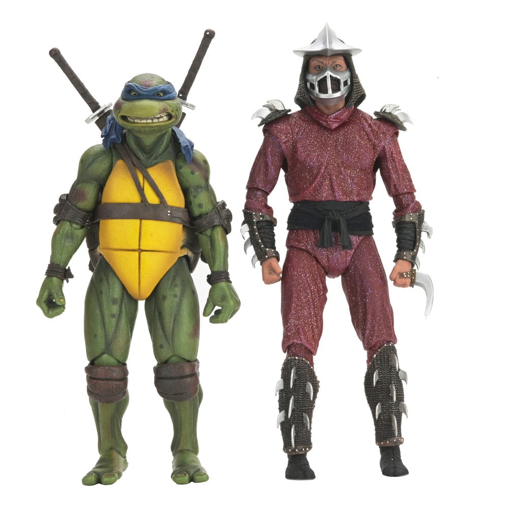 Teenage Mutant Ninja Turtles (1990 Movie) Action Figur Roof Top Battle Shredder vs Leo 18 cm NECA