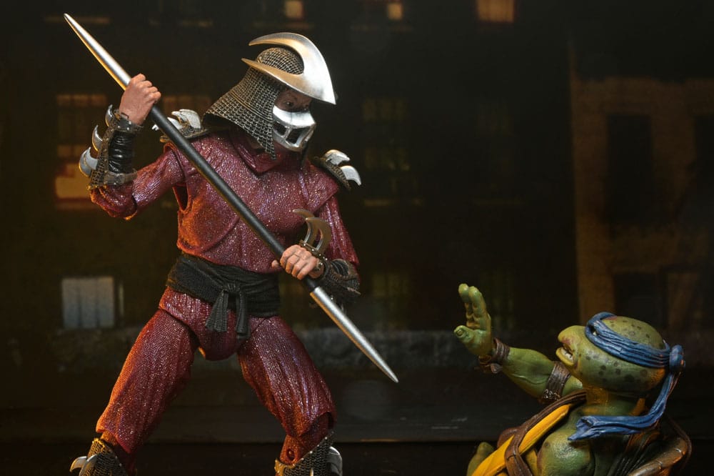 Teenage Mutant Ninja Turtles (1990 Movie) Action Figur Roof Top Battle Shredder vs Leo 18 cm NECA