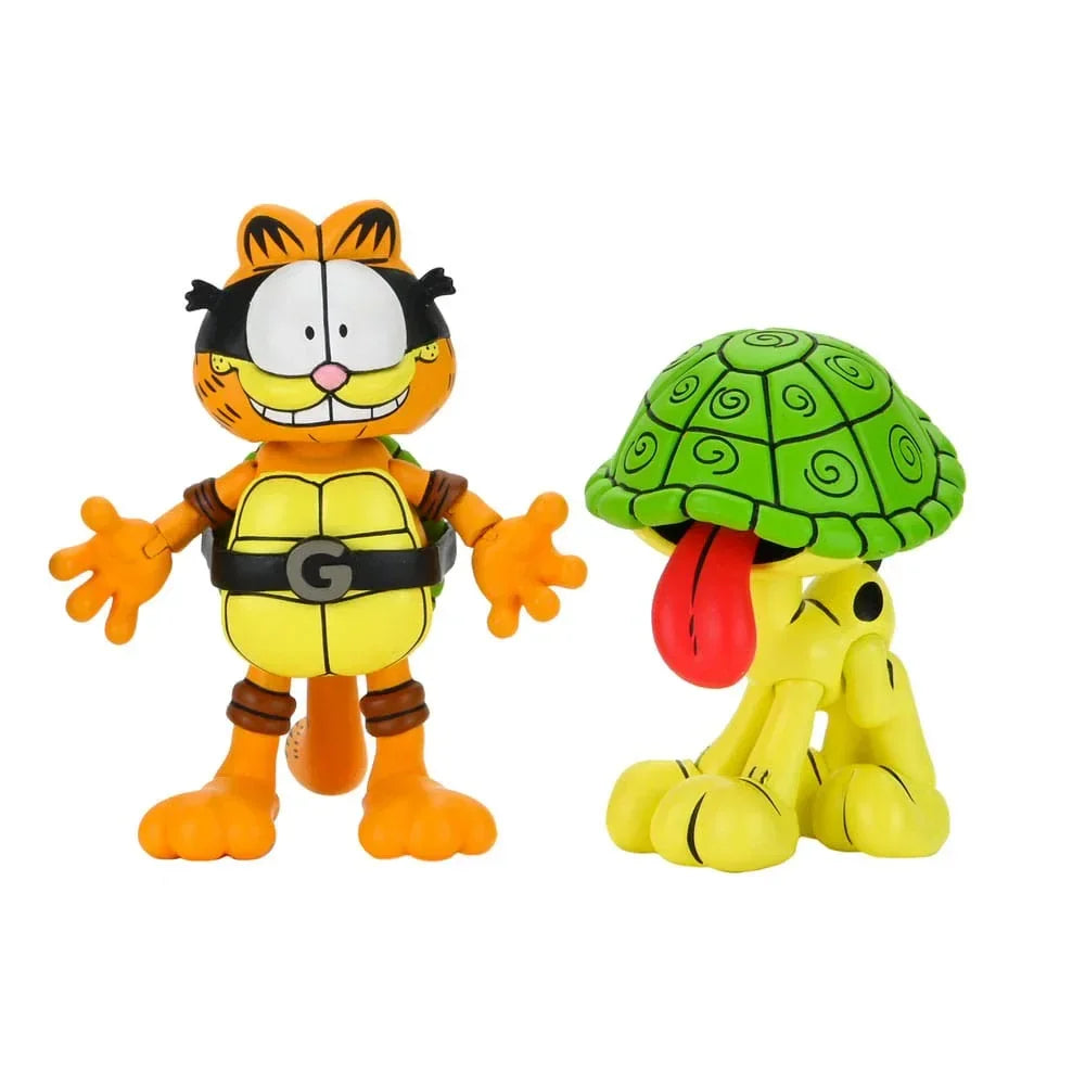Teenage Mutant Ninja Turtles (Archie Comics) x Garfield Action Figur 2-Pack Ultimate Garfello & Odie 10 cm NECA