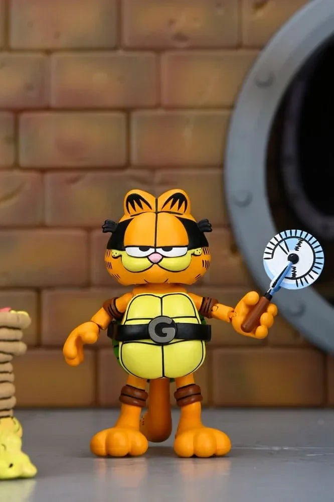 Teenage Mutant Ninja Turtles (Archie Comics) x Garfield Action Figur 2-Pack Ultimate Garfello & Odie 10 cm NECA