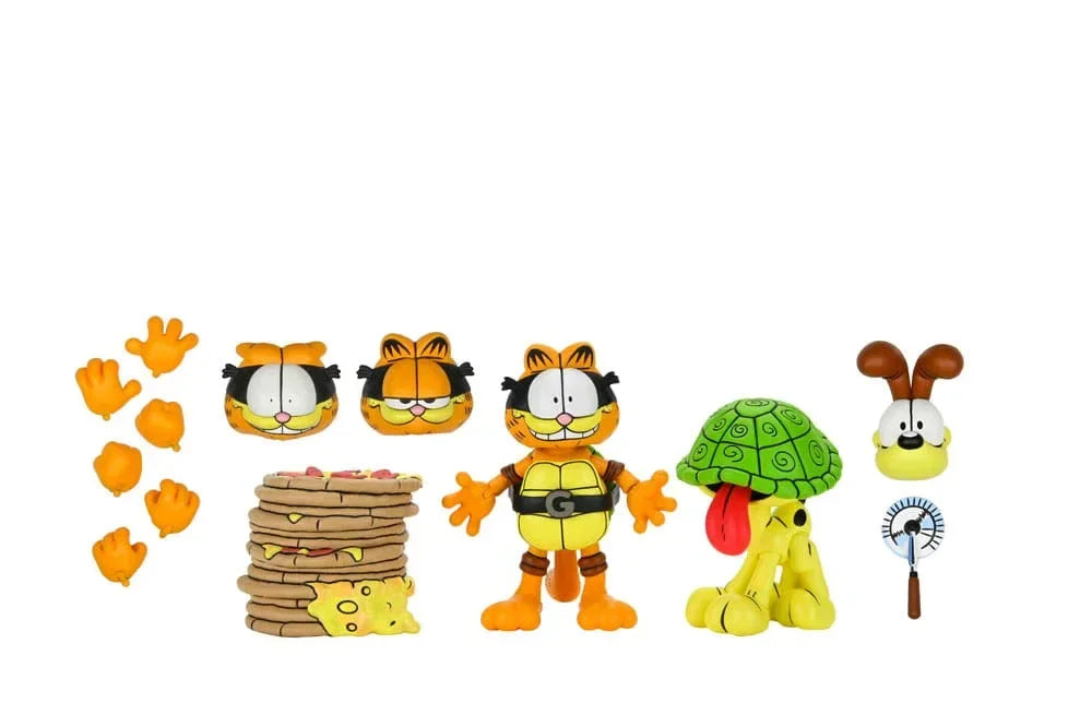 Teenage Mutant Ninja Turtles (Archie Comics) x Garfield Action Figur 2-Pack Ultimate Garfello & Odie 10 cm NECA
