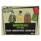 Beetlejuice Beetlejuice Figur 3-Pack Immigration Hall 10 cm NECA