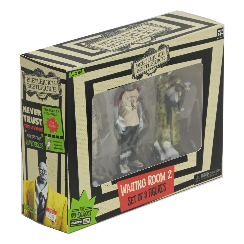 Beetlejuice Beetlejuice Figur 3-Pack Väntrum 2 10 cm NECA