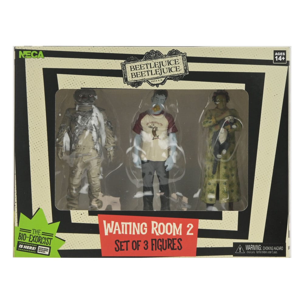 Beetlejuice Beetlejuice Figur 3-Pack Väntrum 2 10 cm NECA
