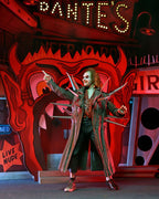 Beetlejuice (1988) Diorama Trenchcoat med Spikar Inferno Room Deluxe Set NECA
