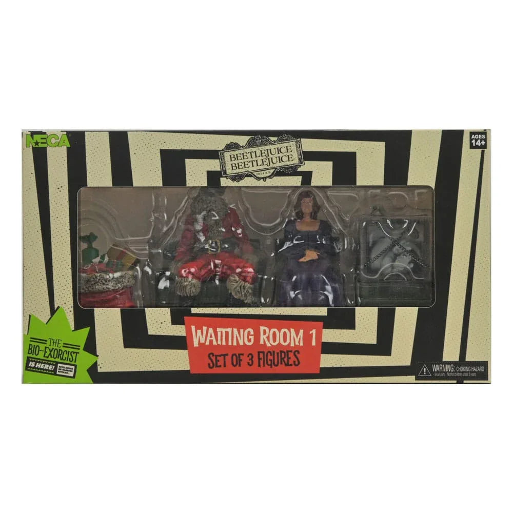 Beetlejuice Figur 3-Pack Waiting Room 10 cm NECA