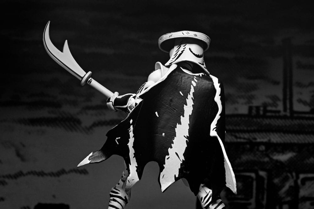 Teenage Mutant Ninja Turtles Action Figur Elite Foot Ninja Guard svart och vit 18 cm NECA