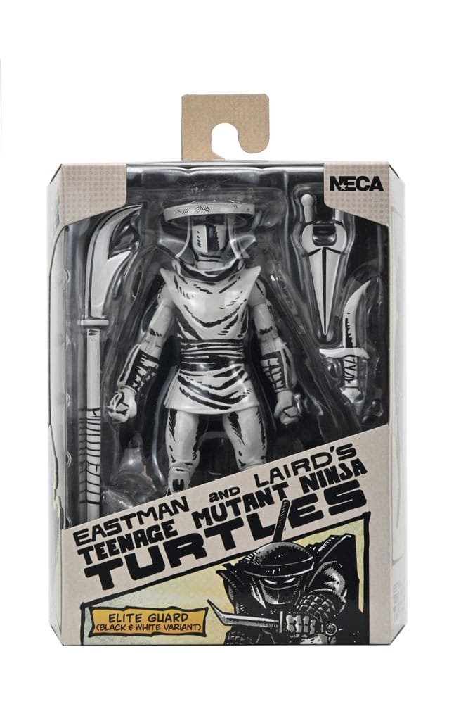 Teenage Mutant Ninja Turtles Action Figur Elite Foot Ninja Guard svart och vit 18 cm NECA
