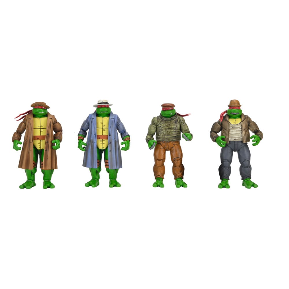 Teenage Mutant Ninja Turtles Action Figur 4 Pack - Gangster Turtles 18 cm NECA