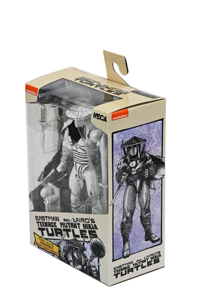 Teenage Mutant Ninja Turtles Action Figur Foot Assassin Black and White 18 cm NECA
