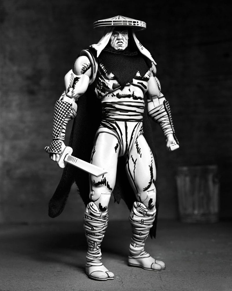 Teenage Mutant Ninja Turtles Action Figur Foot Assassin Black and White 18 cm NECA