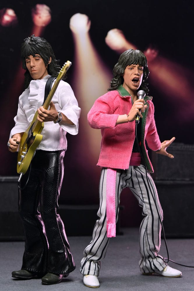 Rolling Stones Klädd Figur Actionfigur Mick Jagger (1975) 20 cm NECA