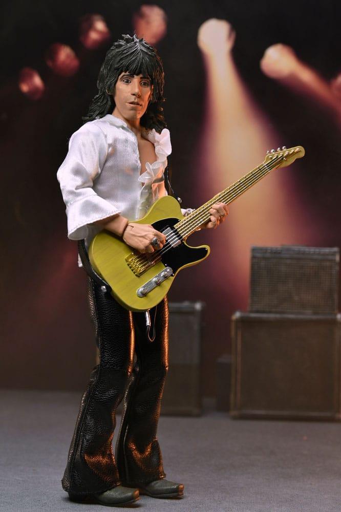 Rolling Stones Klädd Figur Action Figur Keith Richards (1975) 20 cm NECA