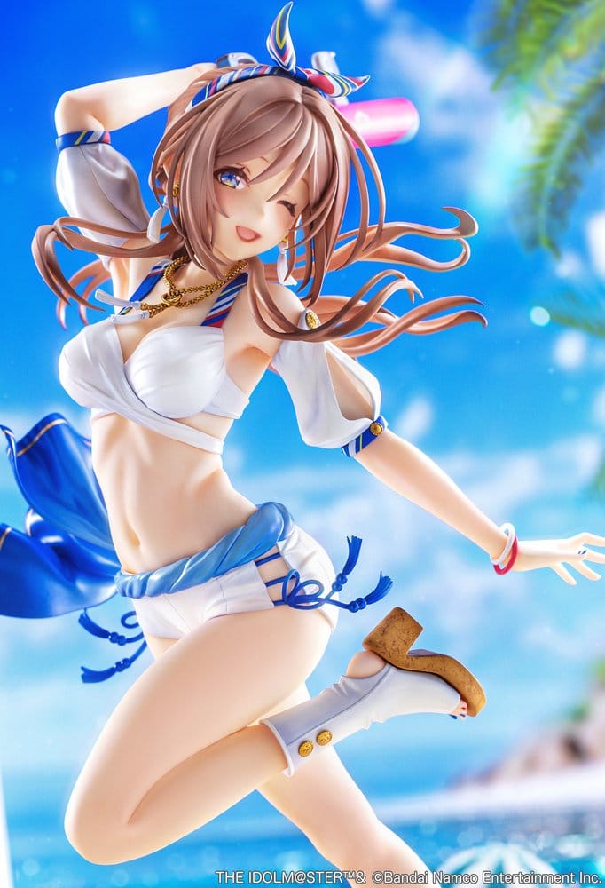 The Idolmaster Gakuen PVC-figur 1/7 Himesaki Rinami Kimi to Semi Blue Ver. med bonus 27 cm