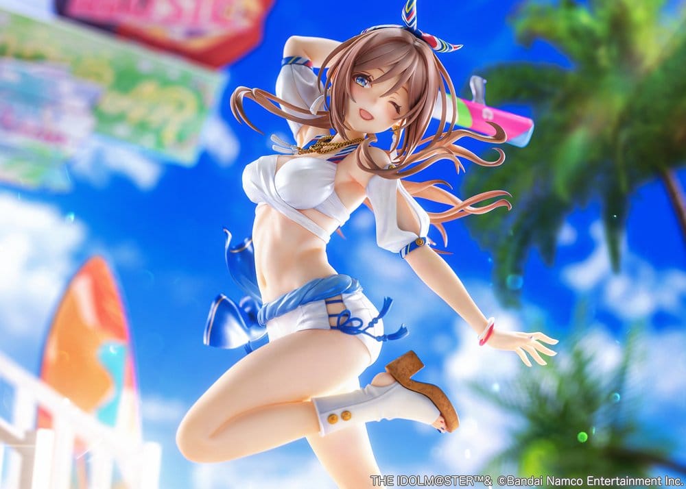 The Idolmaster Gakuen PVC-figur 1/7 Himesaki Rinami Kimi to Semi Blue Ver. med bonus 27 cm
