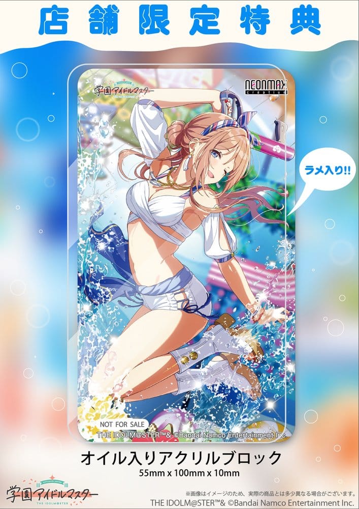 The Idolmaster Gakuen PVC-figur 1/7 Himesaki Rinami Kimi to Semi Blue Ver. med bonus 27 cm