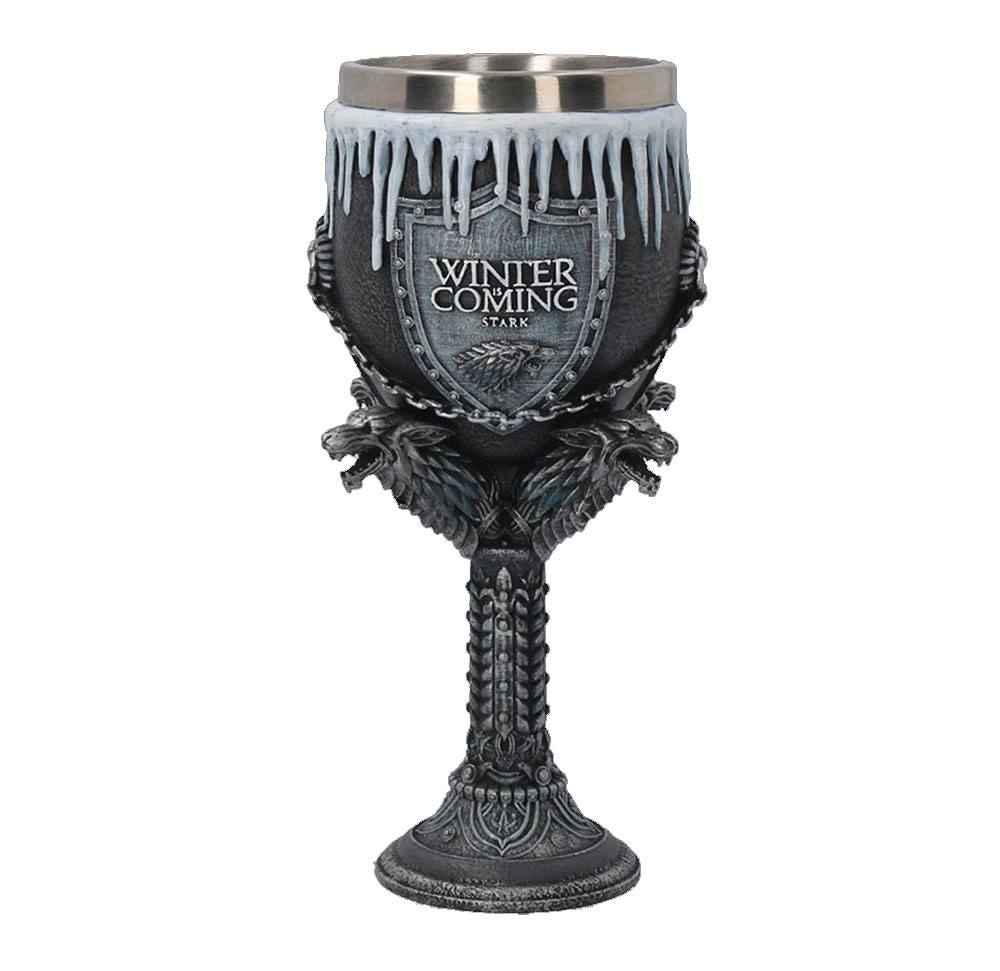Game of Thrones Goblet Stark - Officiellt Licensierad och Handmålad Nemesis Now