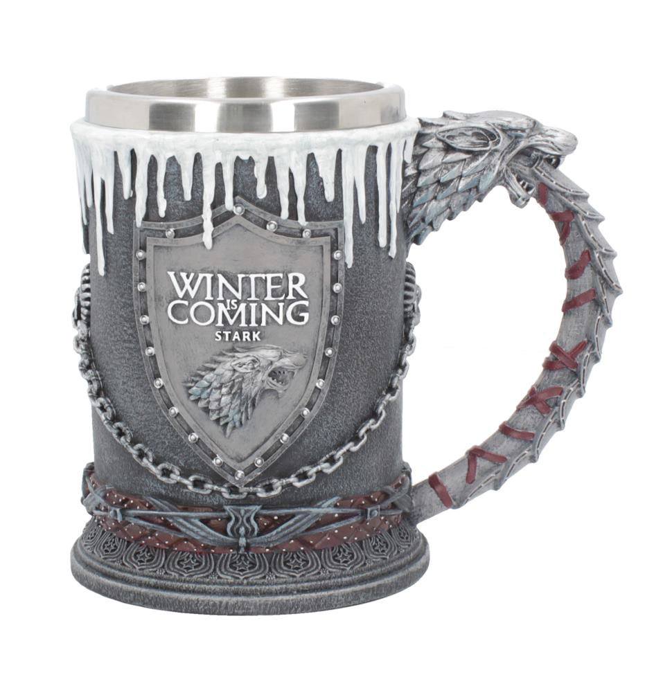 Game of Thrones Tankard Stark - Officiell och Handmålad Nemesis Now