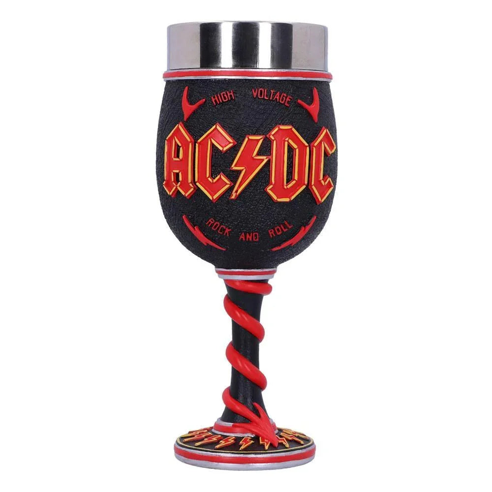 ACDC Goblet High Voltage - Officiell Handmålad Nemesis Now