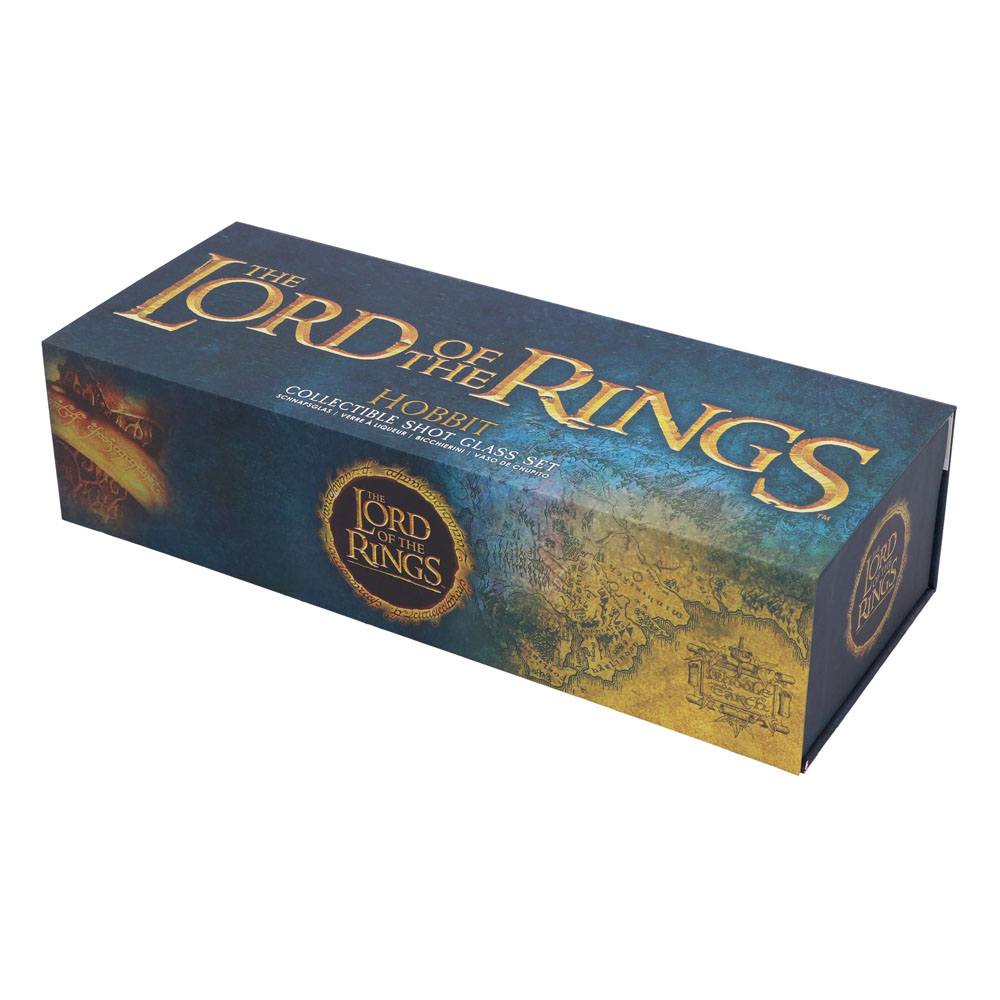 Lord of the Rings Shotglas 4-Pack Hobbits Nemesis Now
