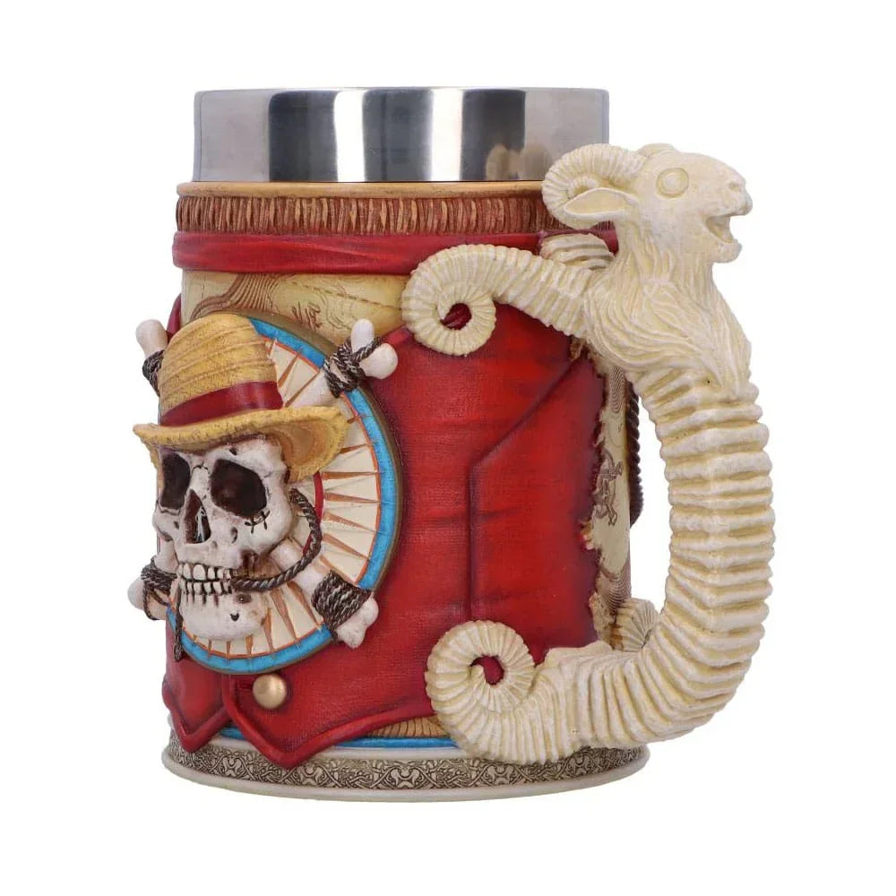 One Piece Tankard Luffy 17 cm – Officiell och Handmålad Nemesis Now