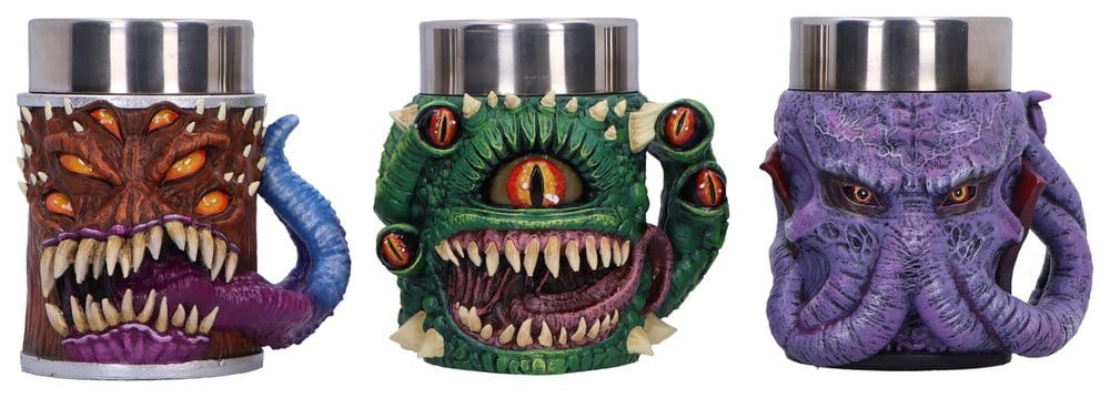 Dungeons & Dragons Set med 3 Mini-krus Mini Monster 9 cm