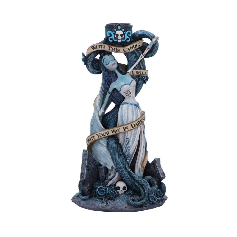 Corpse Bride Candle Holder med Candle Vow - 19 cm Nemesis Now
