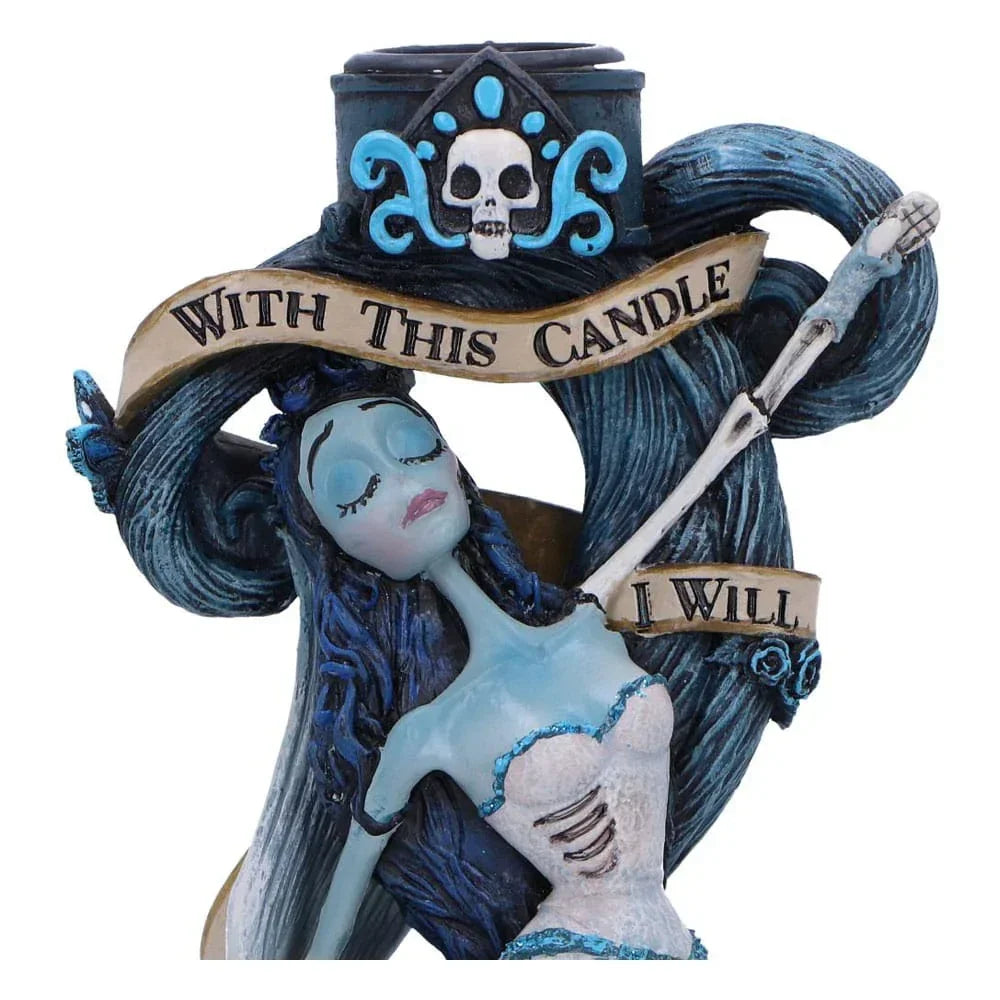 Corpse Bride Candle Holder med Candle Vow - 19 cm Nemesis Now