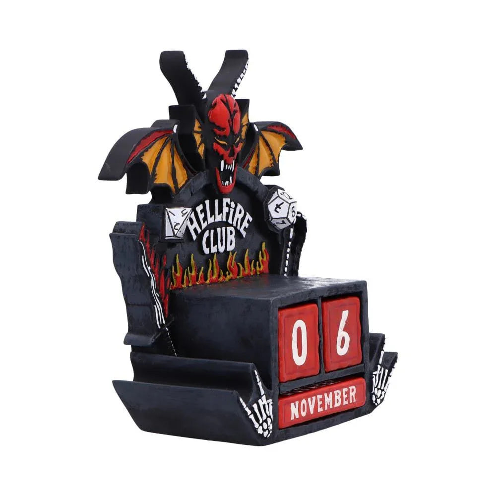 Stranger Things Perpetual Calendar Hellfire Club 15 cm Nemesis Now