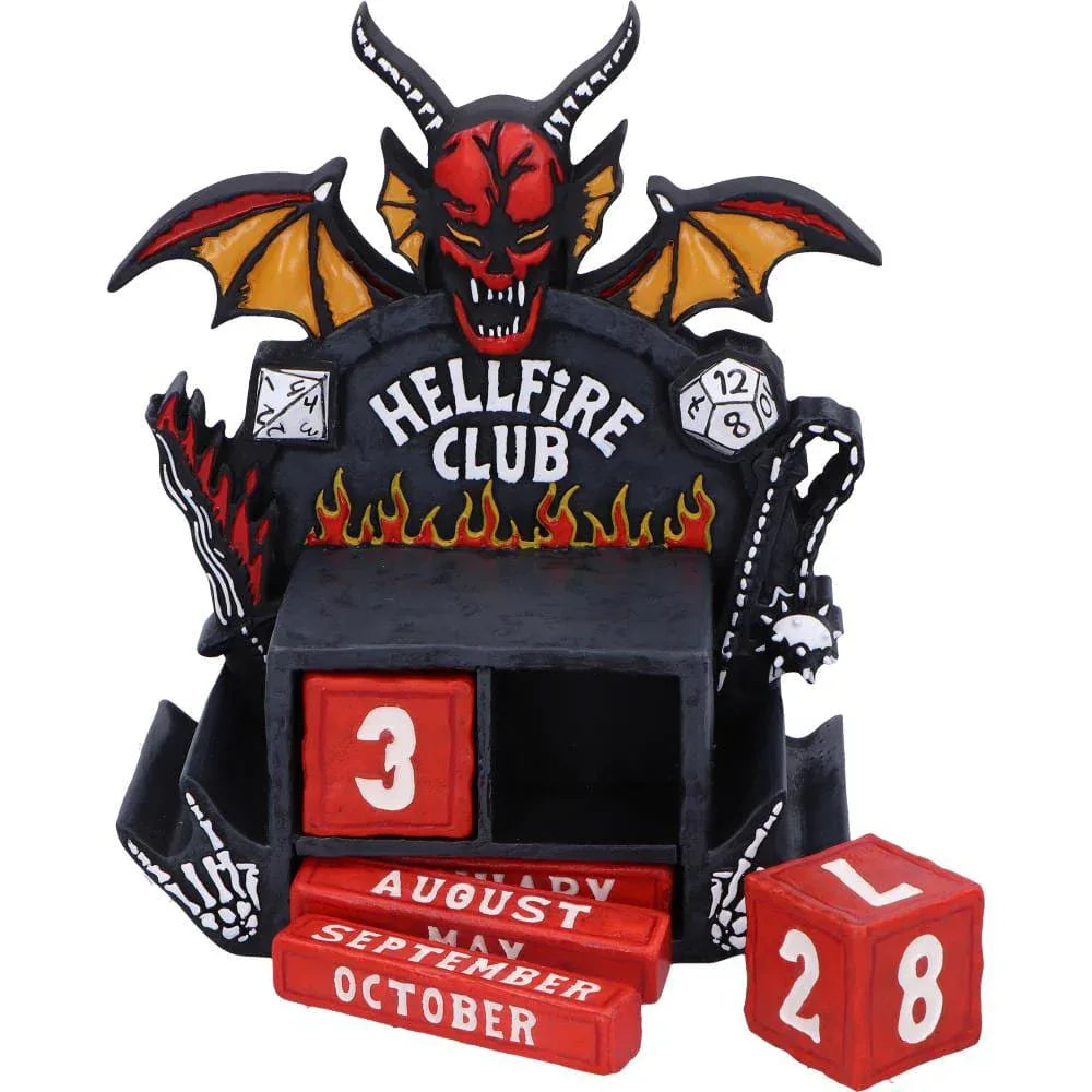 Stranger Things Perpetual Calendar Hellfire Club 15 cm Nemesis Now
