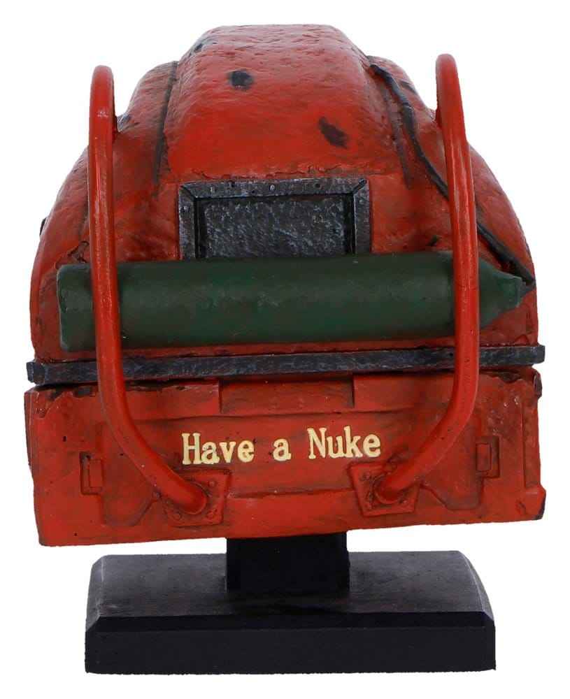Fallout Hjälm Nukatron 11 cm - Detaljerad Minireplik i Högkvalitativt Harts