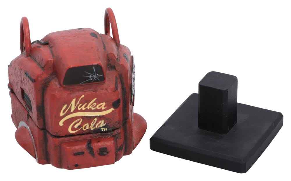 Fallout Hjälm Nukatron 11 cm - Detaljerad Minireplik i Högkvalitativt Harts
