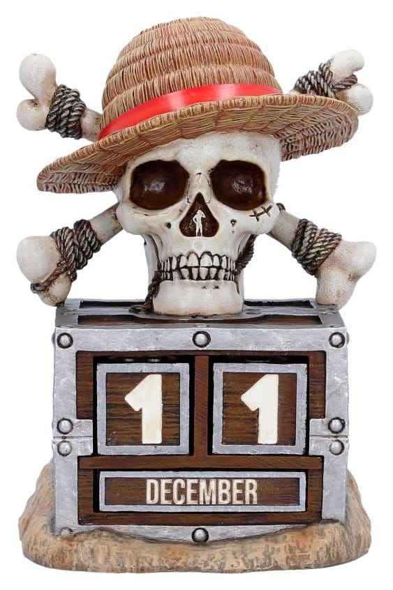 One Piece Evighetskalender Luffy Jolly Roger 16 cm