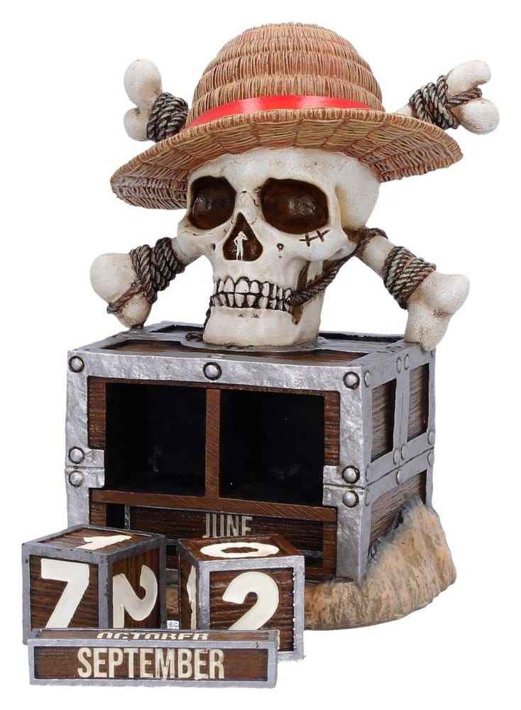 One Piece Evighetskalender Luffy Jolly Roger 16 cm