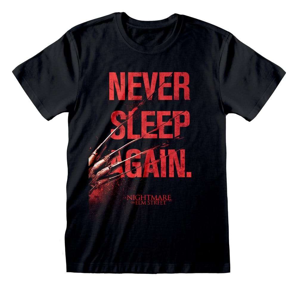 Nightmare on Elm Street T-Shirt Never Sleep Again Black Size M
