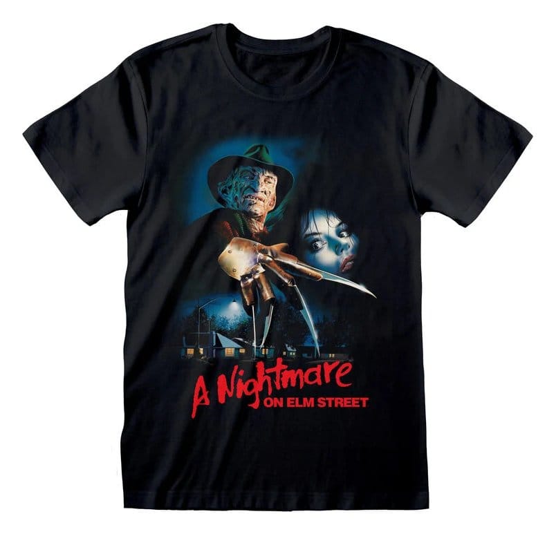 Nightmare on Elm Street T-Shirt Logo Poster Black Size M