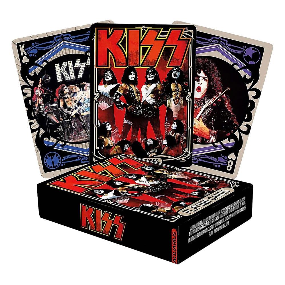 KISS: Spelkort med Rock N' Roll Tema NMR Distribution