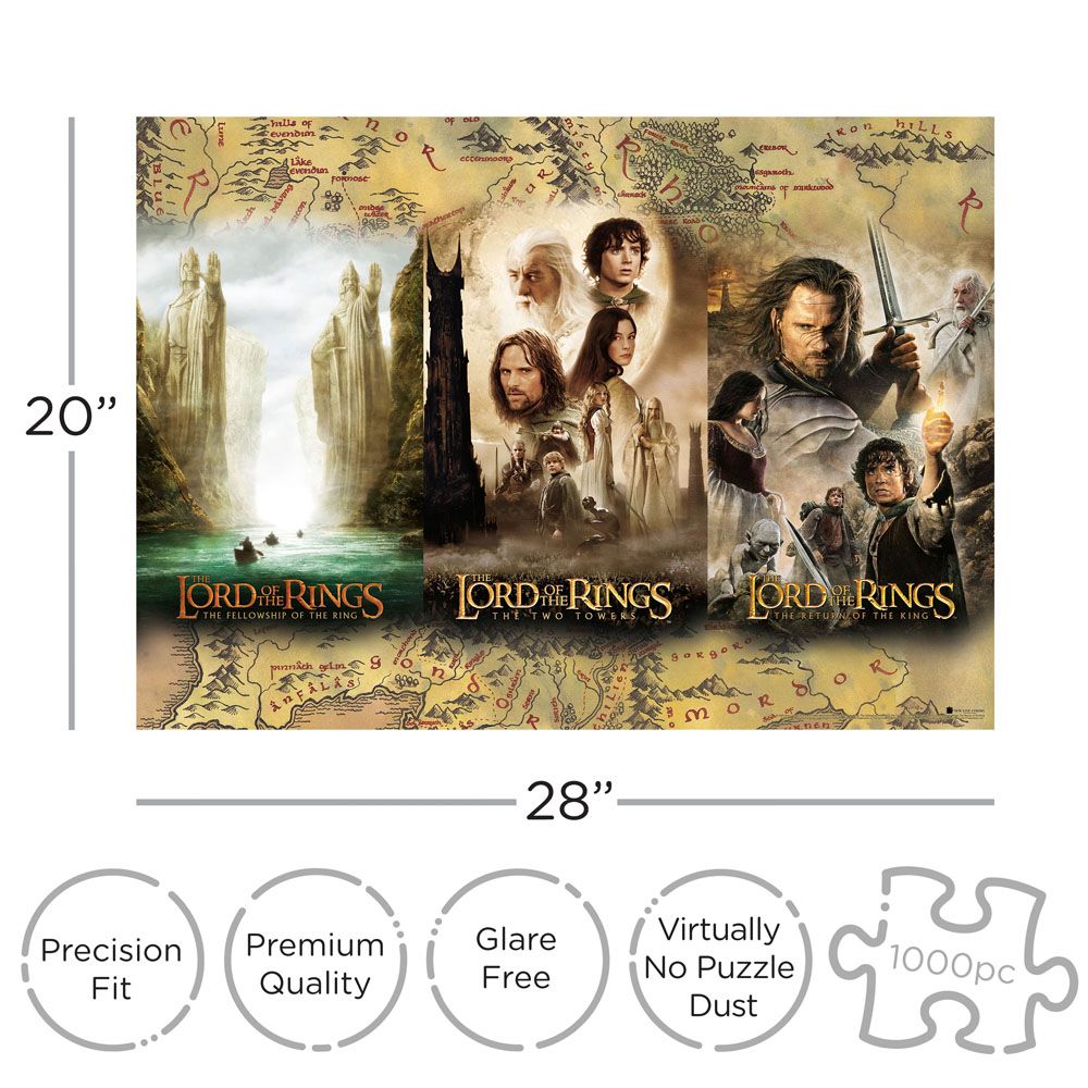 Lord of the Rings Pussel Triptych (1000 bitar) Aquarius
