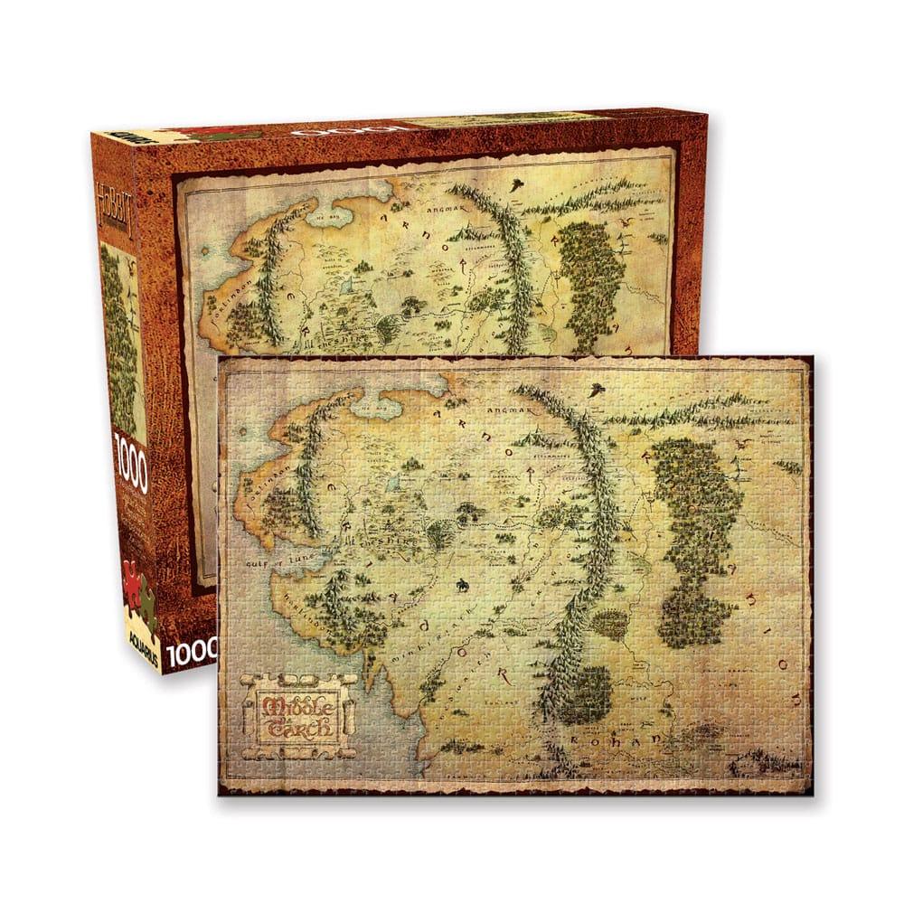 The Hobbit Jigsaw Puzzle Map (1000 bitar) Aquarius