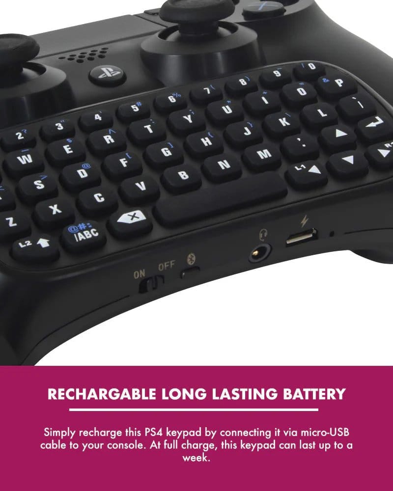 PlayStation 4 Mini Keyboard / Chatpad Bluetooth trådlös