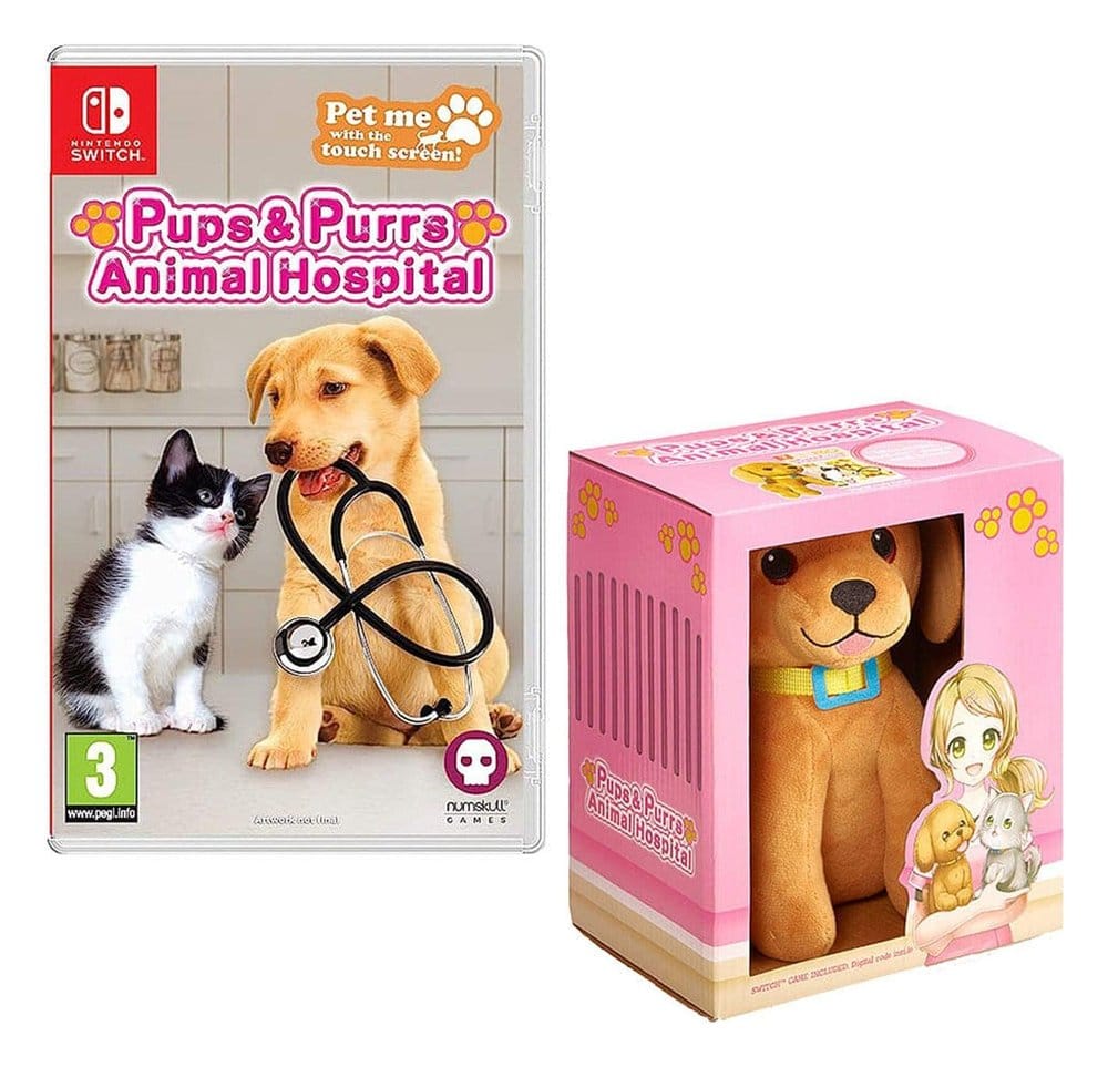 Pups & Purrs Animal Hospital videospel med hundgosedjur