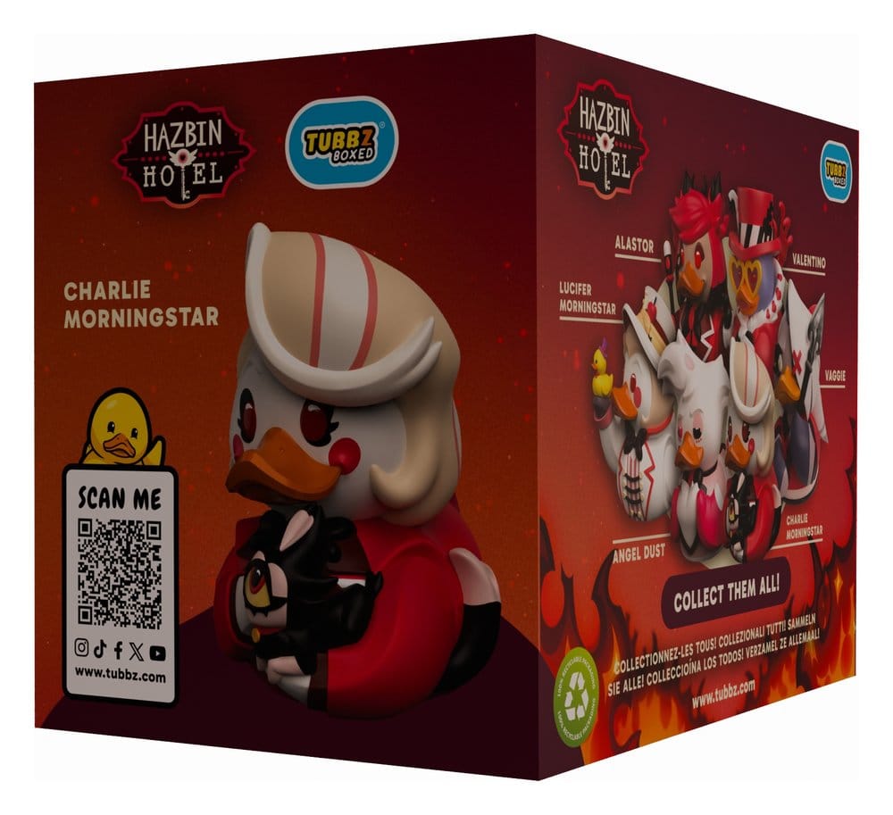 Hazbin Hotel Tubbz PVC-figur Charlie Morningstar i låda, 10 cm