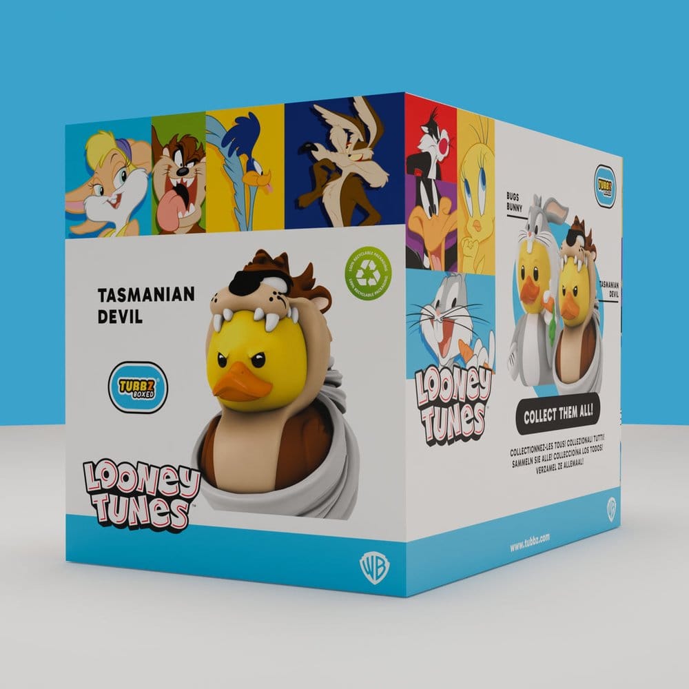Looney Tunes Tubbz PVC-figur Taz Tasselräv i förpackad utgåva 10 cm