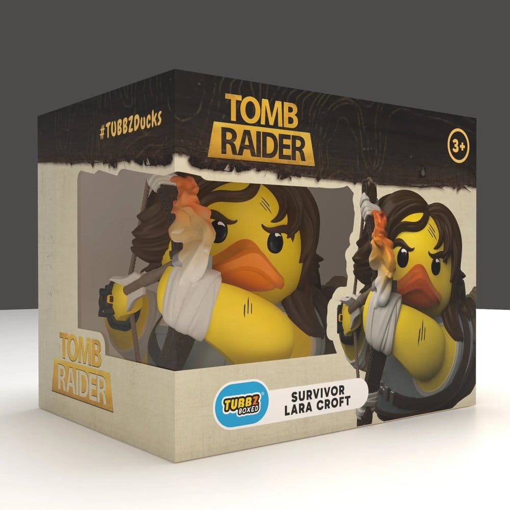 Tomb Raider Tubbz PVC-figur Lara Croft (Survivor) i förpackning, 10 cm